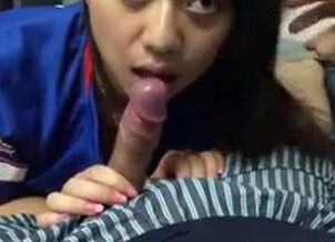 Asian gagged